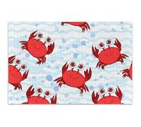 Simpatici granchi rossi e strisce blu, 500 pezzi, puzzle per adulti, pittura animale, decorazione, bavaglio, idea regalo, elefante bianco, regalo per feste, 50 x 37 cm