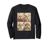 Simpatici Gufi, Foglie Autunnali, Animali della Foresta, Motivo Autunnale Maglia a Manica