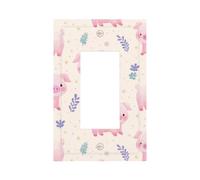 Simpatici maialini. Placca da parete per interruttore della luce a forma di cartone animato, copertura per pannello frontale a bilanciere singolo, 1 banda, decorazione per presa di corrente per casa