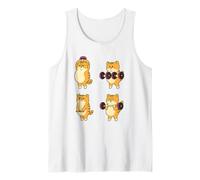 Simpatici manubri da Allenamento per Gatti, Palestra, Sollevamento Pesi, Design Divertente per Il Fitness Canotta