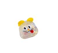 Simpatici mini fermagli for capelli, divertenti fermagli for piccoli mostri, Fermaglio per capelli con frangia(Colorful white 4.4cm)