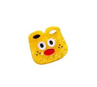 Simpatici mini fermagli for capelli, divertenti fermagli for piccoli mostri, Fermaglio per capelli con frangia(Yellow 4.7cm)