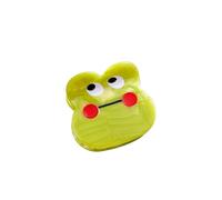 Simpatici mini fermagli for capelli, divertenti fermagli for piccoli mostri, Fermaglio per capelli con frangia(Green 4.7cm)