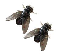 Simpatici orecchini in resina - Mini House Fly Bolde orecchini | Strani orecchini | Gioielli di novità insetti, post stravaganti, regalo umoristico fatto a mano per look funky e inizio conversazione
