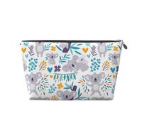 Simpatici orsi Koala e floreali, Borsa da toilette Borsa per trucco Borsa per cosmetici Borsa da toilette da viaggio portatile
