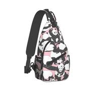 Simpatici panda Zaino a tracolla a tracolla Borsa a tracolla Borsa a tracolla casual Borsa a tracolla per viaggi, escursionismo, corsa