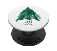 Simpatici pinguini sotto l'albero di Natale PopSockets PopGrip Adesivo