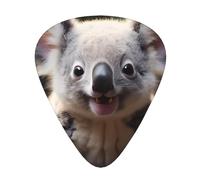 Simpatici plettri Koala per chitarra di dimensioni sottili, medie e spesse, set da 12 pezzi, adatti per chitarra elettrica e vari strumenti