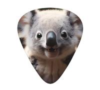 Simpatici plettri Koala, set da 12 pezzi, tre diversi spessori, per chitarra acustica elettrica e altri strumenti