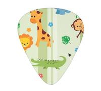 Simpatici plettri per chitarra, 12 pezzi, leggeri, 0,46 mm/0,71 mm/0,96 mm di spessore, per chitarra acustica, chitarra elettrica, ukulele, basso