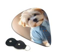 Simpatici plettri per chitarra Corgi, 6 plettri per chitarra, stampa su entrambi i lati, per chitarra acustica, basso, ukulele, chitarra elettrica (0,46 mm, 0,71 mm, 0,96 mm)