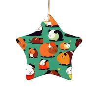 Simpatici porcellini d'India decorativi in ceramica per la casa, i regali, l'albero di Natale della fattoria Haning