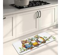 Simpatici tappetini da cucina per pavimento, morbidi tappetini colorati con cartoni animati, comodi, lavabili, antiscivolo, decorativi, per lavelli da cucina, lavanderia, bagno, 40 x 119 cm