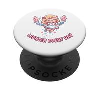 Simpatico accendino con angelo "Every Trans Pride Day Positivity" PopSockets PopGrip Adesivo