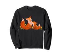 Simpatico acquerello volpe divertente design unisex per uomo donna Tee Felpa