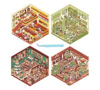 Simpatico adesivo con scene di cartoni animati - Adesivo decorativo in miniatura a tema cartone animato, adesivi decorativi per la casa, per ragazzi e ragazze