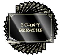 Simpatico adesivo estetico con lettere, decorazione per stanza di bellezza, design carino per notebook a strati, vinile rimovibile con casco, non riesco a respirare (8 x 12 cm)