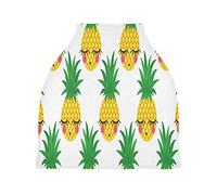 Simpatico Ananas Passeggino Tettoia Copri Seggiolino Copertura Infermieristica Auto per Bambini per L'Allattamento Al Seno Morbido Traspirante Elastica Tettuccio