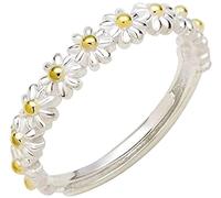 Simpatico anello con fiore a margherita Anello regolabile con anello aperto regolabile Anello regolabile per donne e ragazze Bello e pratico