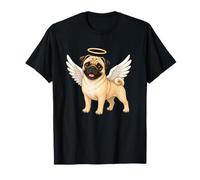 Simpatico Angelo Carlino con Ali per Amanti dei Cani Maglietta