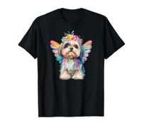 Simpatico angelo Shih Tzu cane con ali Maglietta