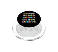 Simpatico animale alfabeto A, B, C lettere bambini apprendimento design PopSockets PopGrip per MagSafe