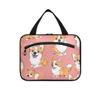 Simpatico animale animale carino scarabocchio arte appeso grandi borse cosmetiche per le donne con gancio, designer kit essenziale borsa per accessori da viaggio estuches para maquillaje L
