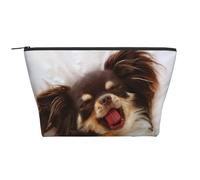 Simpatico animale cane Chihuahua, Borsa da toilette Borsa per trucco Borsa per cosmetici Borsa da toilette da viaggio portatile