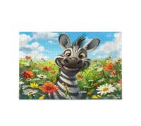 Simpatico animale fiore puzzle puzzle con lettere sul retro 1000 pezzi puzzle per la famiglia 29,5 × 19,7 cm