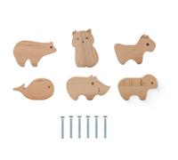 Simpatico Animale Forma Cassetto Tirare Governo Maniglia Rotonda di Legno Pomelli Decorativi Cassetto di Legno Tira A Forma Di Anim