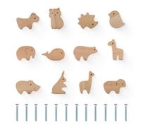Simpatico Animale Forma Cassetto Tirare Governo Maniglia Rotonda di Legno Pomelli Decorativi Cassetto di Legno Tira A Forma Di Anim