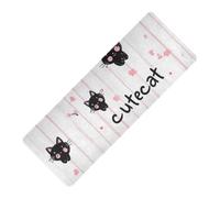 Simpatico animale gatto nero stampato a mano yoga spessore 1 mm per la casa antiscivolo, con copertura per borsa da yoga tapete para ejercicio 180,3 x 66 cm