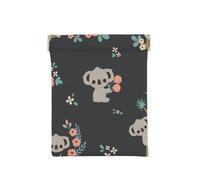 Simpatico animale Koala 3D, Spremere il portafoglio superiore da donna Borsa portaoggetti Piccola portamonete Portamonete
