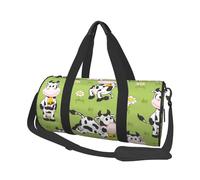Simpatico animale mucca verde, Borsone da viaggio di grande capacità Borsa rotonda Borsa da viaggio sportiva Borsa da viaggio Borsa da fitness