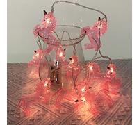 Simpatico Animale Unicorno Luci della Stringa LED Cavallo Rosa Luccicanti Lucine per Festa Compleanno Natale Ringraziamento Famiglia (1.5m/10led, Rosa Unicorno)