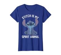 Simpatico animaletto Disney Lilo & Stitch Maglietta, Donna, Blu Reale, M