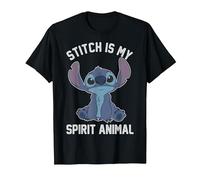 Simpatico animaletto Disney Lilo & Stitch Maglietta, Uomo, Nero, 3XL