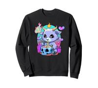 Simpatico Anime con Baphomet E Una Zuppa di Ramen Felpa