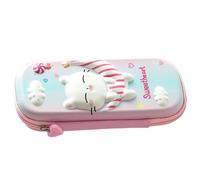 Simpatico astuccio, a 3 strati, impermeabile, divertente, grande, per penne, righello, gomma, pennarello, casa, scuola, ragazzi, ragazze, studenti, feste di compleanno, rosa, Fare riferimento alla