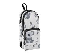 Simpatico astuccio a forma di koala per bambini, grande capacità, con scomparto per studenti, a forma di zainetto, organizer per cancelleria e pennarelli, per scuola, ufficio, lavoro, Koala carino per