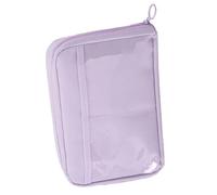 Simpatico astuccio, astuccio per ragazze, grande capacità, con 12 scomparti, comodo astuccio per penne e cosmetici portatile per viaggi, Porpora, Vedi descrizione