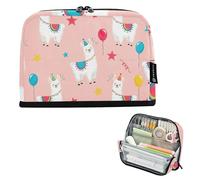 Simpatico astuccio bianco con palloncini con lama, astuccio con cerniera, astuccio per matite e matite carino, per ragazze, cancelleria giapponese per bambini, forniture per il rientro a scuola