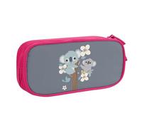 Simpatico astuccio da appendere a forma di koala, per ragazzi e ragazze, grande astuccio per penne da scrivania, cancelleria, astuccio per scuola, ufficio, borsa per il trucco con cerniera, Blu