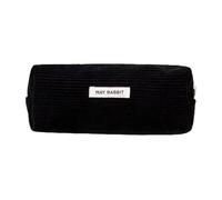 Simpatico astuccio per matite, astuccio creativo per cancelleria, astuccio in velluto a coste per forniture scolastiche, grazioso astuccio con cerniera per giovani, Nero , Refer to description, Unisex