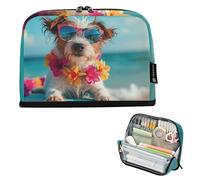 Simpatico astuccio per matite con tavola da surf divertente con cerniera astuccio per matite astuccio per matite carino astuccio per penne per ragazze organizer colorato per il ritorno a scuola