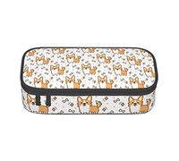 Simpatico astuccio per matite Corgi Dog Special per ragazze ragazzi, astuccio grande per matite grande astuccio per matite, astuccio per matite per cancelleria per studenti con cerniera per scuola e