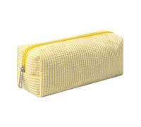 Simpatico astuccio portamatite, astuccio estetico, per cancelleria, organizer semplice e robusto, multifunzionale (giallo)