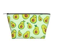 Simpatico avocado stampato, Borsa da toilette Borsa per trucco Borsa per cosmetici Borsa da toilette da viaggio portatile