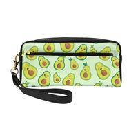 Simpatico avocado stampato, Borsa per il trucco Borsa per cosmetici Borsa da viaggio portatile da toilette Astuccio in pelle per donne e ragazze