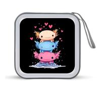 Simpatico Axolotls - Custodia per CD portatile, capacità 40, organizer per DVD, per viaggi in auto